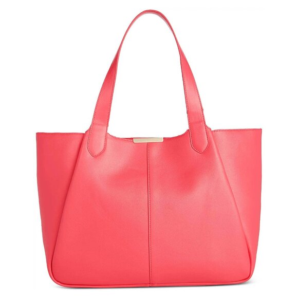 On 34th Azriell Extra-Large Tote - Peony Coral - Picture 1 of 9